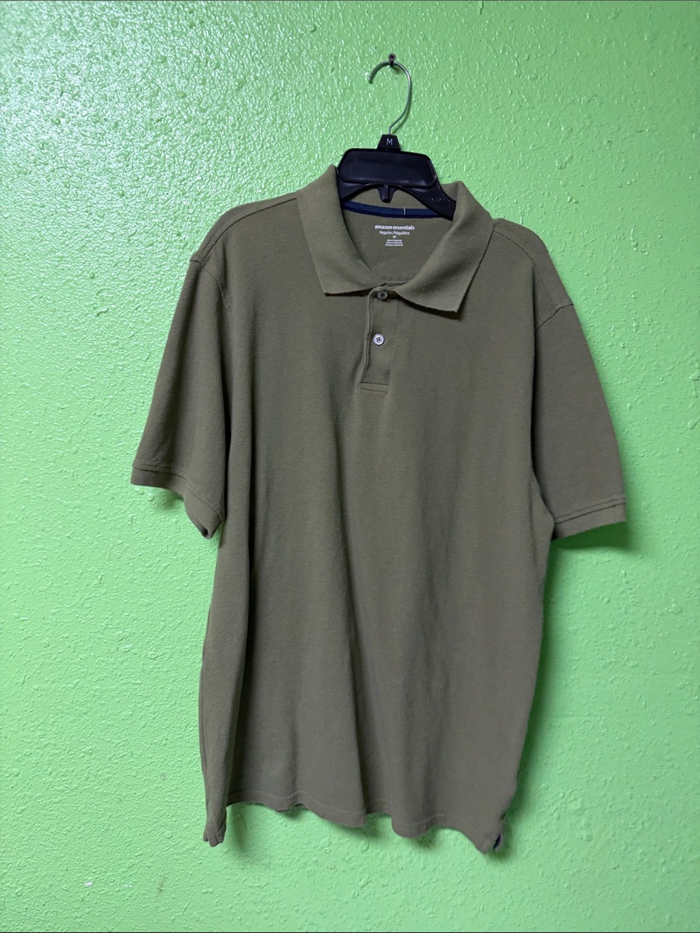 Amazon Essentials Olive Green Men's Polo Shirt